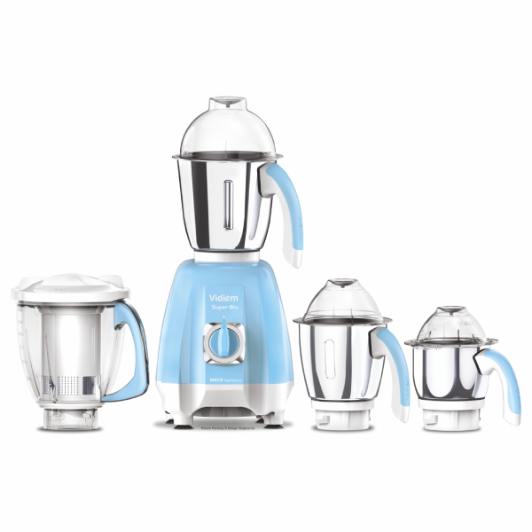 Buy Vidiem Super Blu 750 Mixer Grinder (4 Jars, Blue) - Kitchen Appliances | Vasanthandco